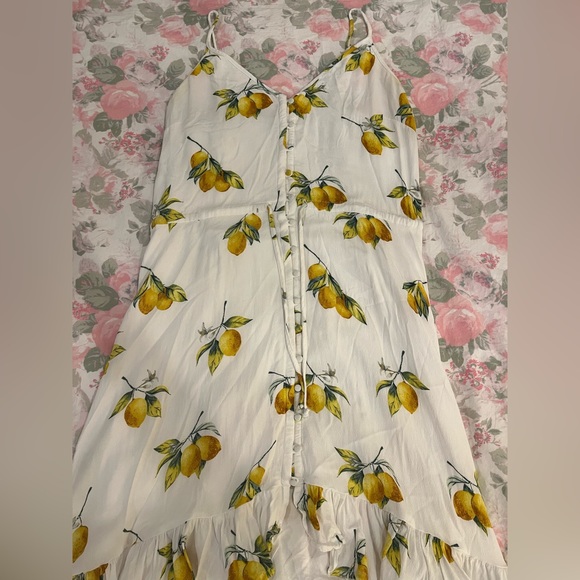 Rails Frida High Low Dress Lemon Print size Medium - Picture 7 of 9